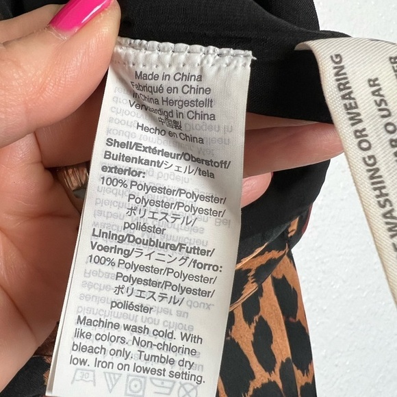 J.Crew Leopard Print Pants Size 4 High Rise Elastic Waist - Picture 10 of 11